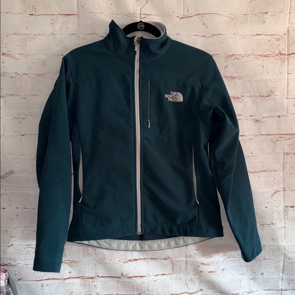 The North Face Dark Teal Softshell Jacket Women's Apex Bionic 3 Jacket small S
